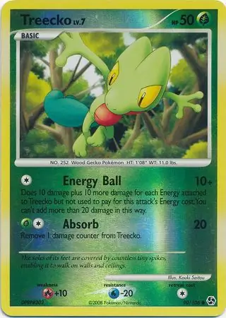 90/106 Treecko GE Common Reverse Holo