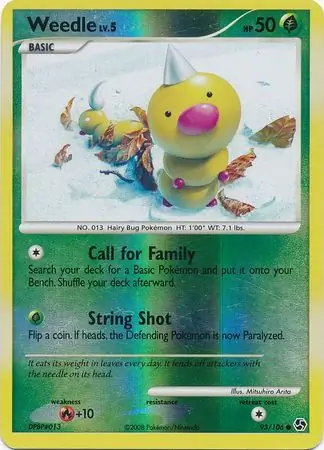 93/106 Weedle GE Common Reverse Holo