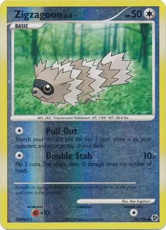 96/106 Zigzagoon GE Common Reverse Holo