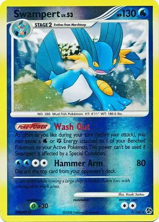 9/106 Swampert GE Rare Holo Reverse Holo