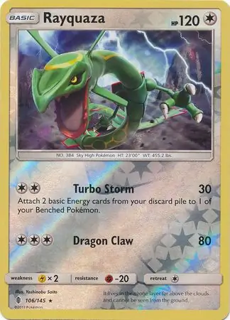 106/145 Rayquaza GRI Rare Reverse Holo