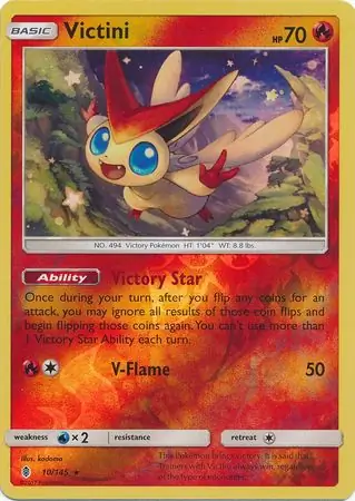 10/145 Victini GRI Rare Holo Reverse Holo