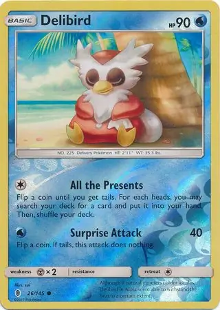 26/145 Delibird GRI Common Reverse Holo
