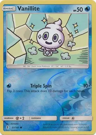 33/145 Vanillite GRI Common Reverse Holo