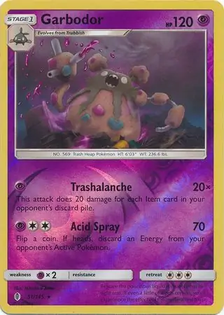51/145 Garbodor GRI Rare Reverse Holo