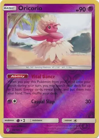 55/145 Oricorio GRI Rare Reverse Holo