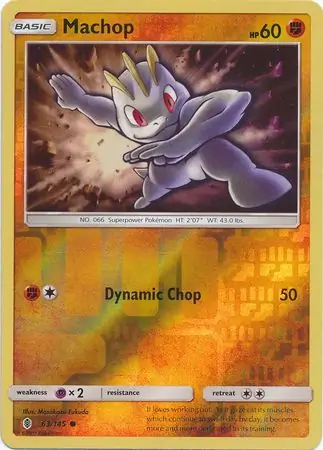 63/145 Machop GRI Common Reverse Holo