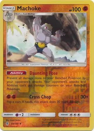 64/145 Machoke GRI Uncommon Reverse Holo