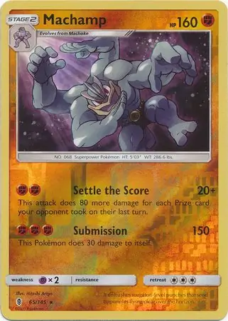 65/145 Machamp GRI Rare Holo Reverse Holo