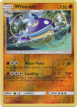 71/145 Whiscash GRI Rare Reverse Holo