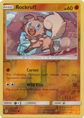 73/145 Rockruff GRI Common Reverse Holo