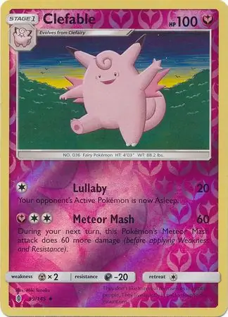 89/145 Clefable GRI Uncommon Reverse Holo