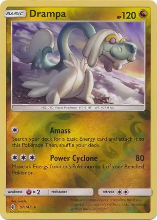 Drampa Guardians Rising 97/145 Rare Holo Reverse Holo