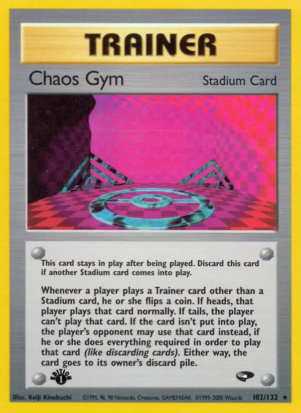 Chaos Gym Gym Challenge 102/132 Rare