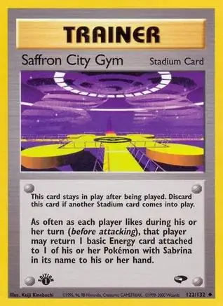 Saffron City Gym Gym Challenge 122/132 Uncommon