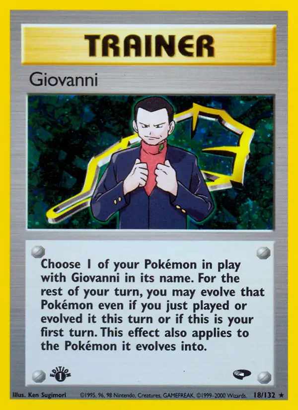 Giovanni Gym Challenge 18/132 Rare Holo