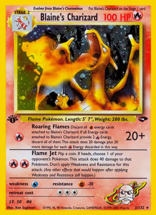 Blaine's Charizard Gym Challenge 2/132 Rare Holo