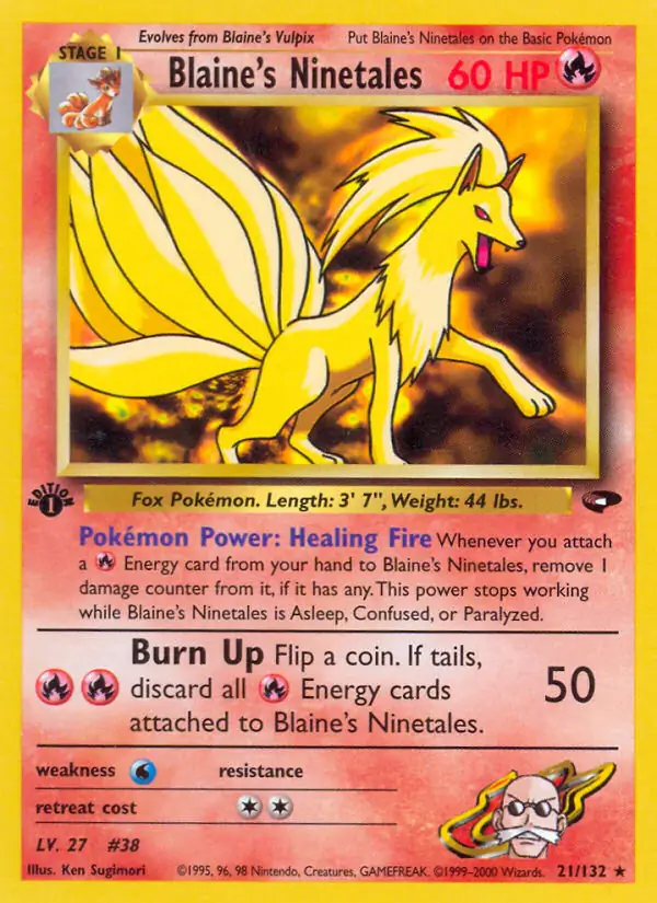 Blaine's Ninetales Gym Challenge 21/132 Rare