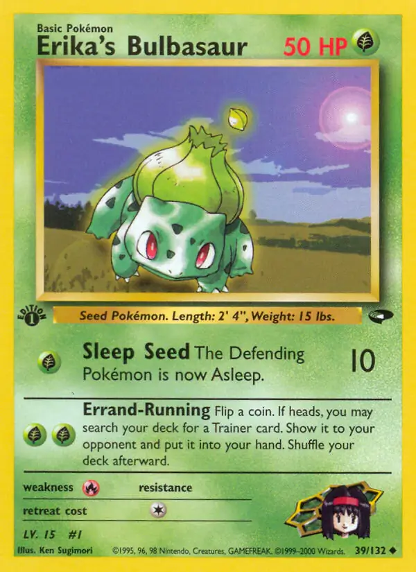 Erika's Bulbasaur Gym Challenge 39/132 Uncommon