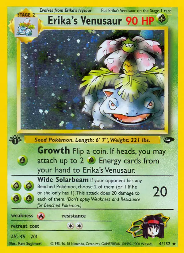 Erika's Venusaur Gym Challenge 4/132 Rare Holo
