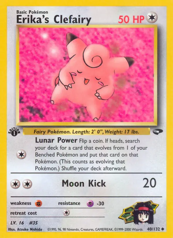 Erika's Clefairy Gym Challenge 40/132 Uncommon