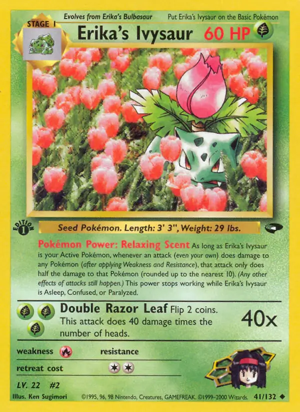 Erika's Ivysaur Gym Challenge 41/132 Uncommon