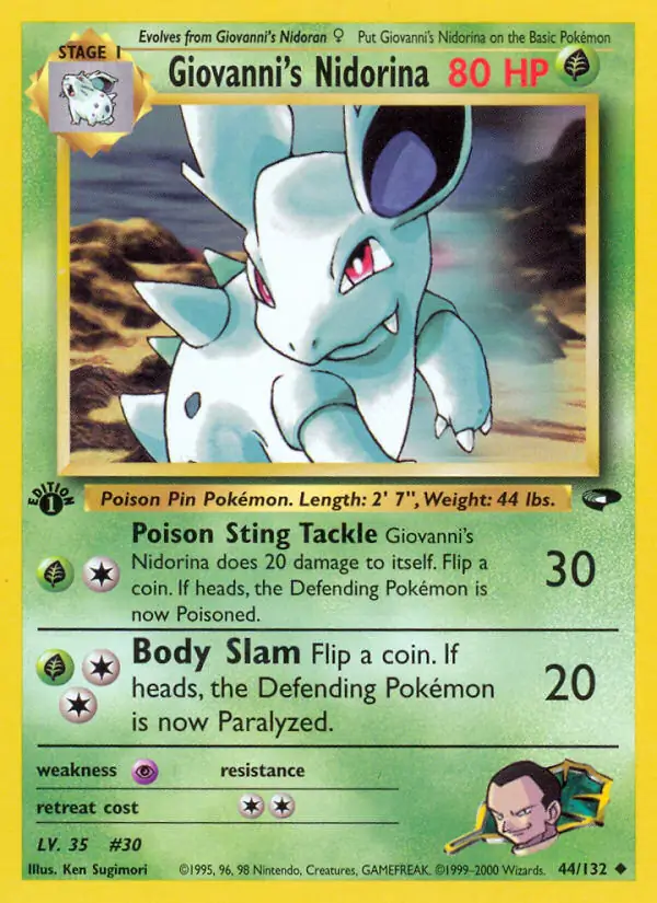 Giovanni's Nidorina Gym Challenge 44/132 Uncommon