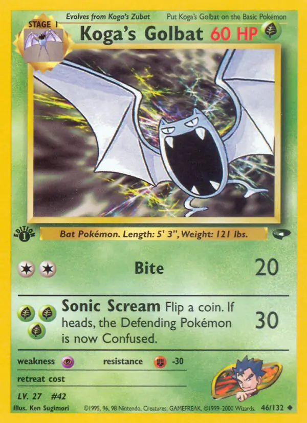 Koga's Golbat Gym Challenge 46/132 Uncommon
