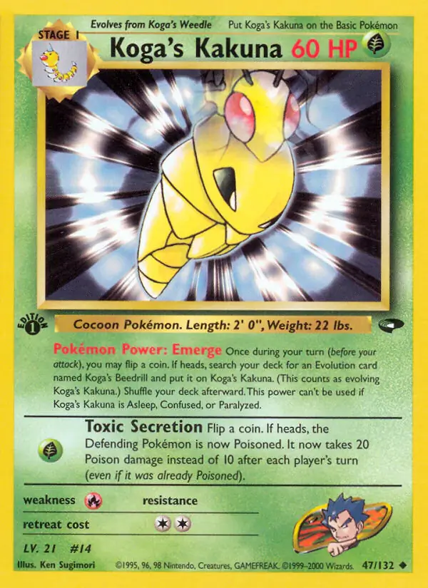 Koga's Kakuna Gym Challenge 47/132 Uncommon