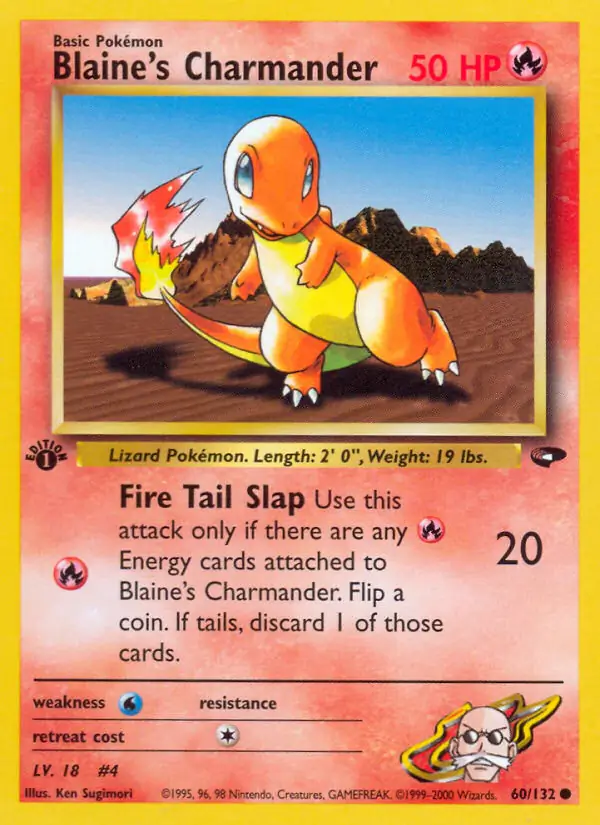 Blaine's Charmander Gym Challenge 60/132 Common