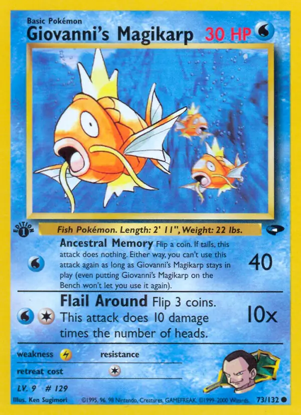 Giovanni's Magikarp Gym Challenge 73/132 Common