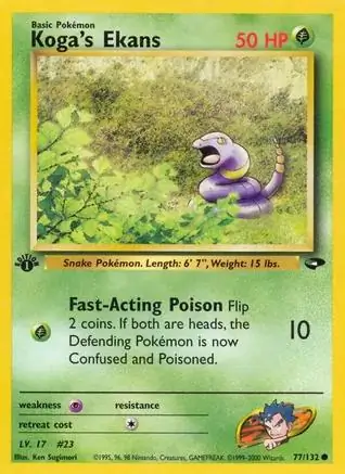 Koga's Ekans Gym Challenge 77/132 Common