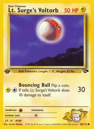 Lt. Surge's Voltorb Gym Challenge 86/132 Common