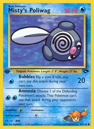 Misty's Poliwag Gym Challenge 89/132 Common