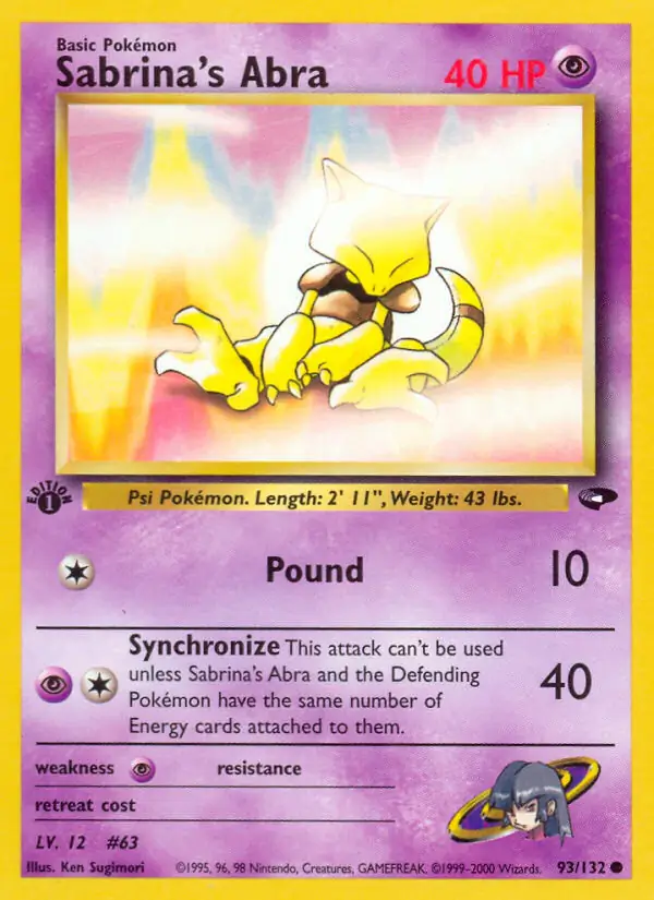 Sabrina's Abra Gym Challenge 93/132 Common
