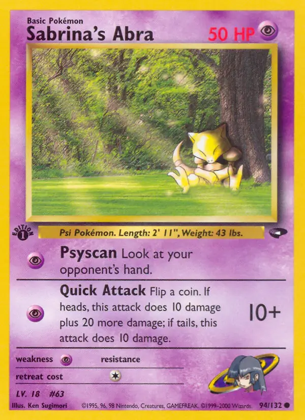 Sabrina's Abra Gym Challenge 94/132 Common