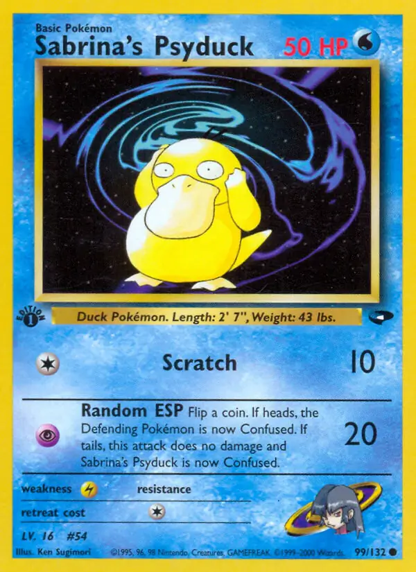 Sabrina's Psyduck Gym Challenge 99/132 Common