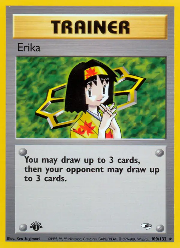 Erika Gym Heroes 100/132 Rare