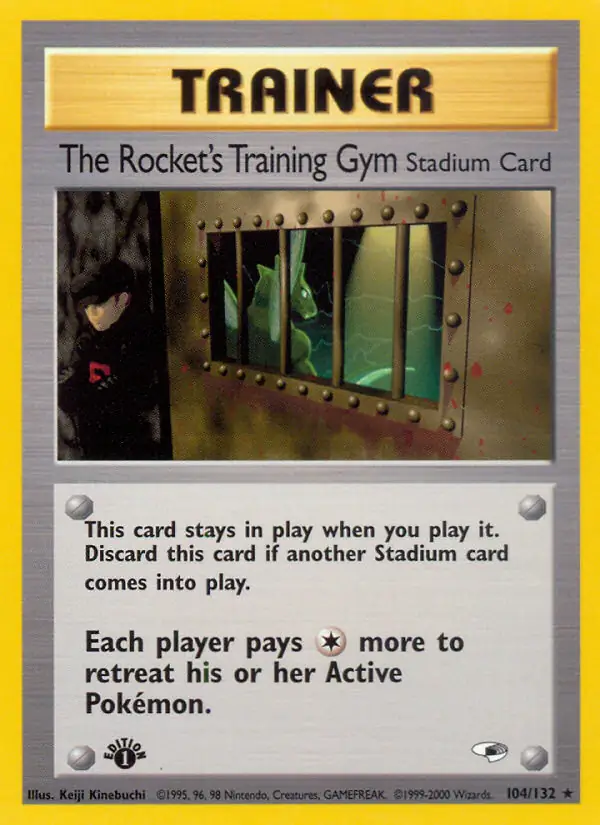 The Rocket's Training Gym Gym Heroes 104/132 Rare