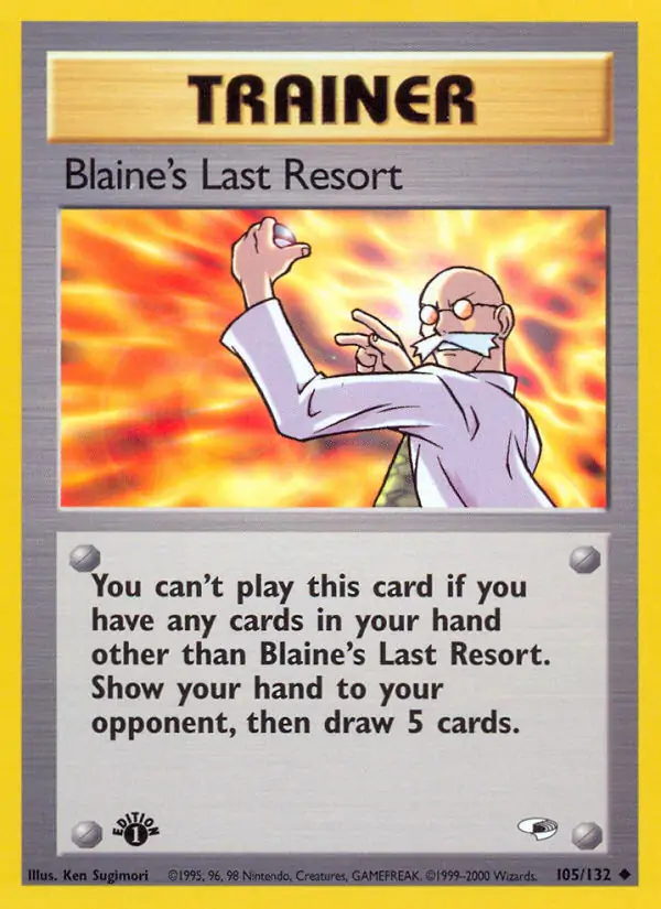 Blaine's Last Resort Gym Heroes 105/132 Uncommon