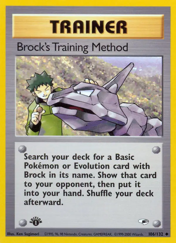 Brock's Training Method Gym Heroes 106/132 Uncommon