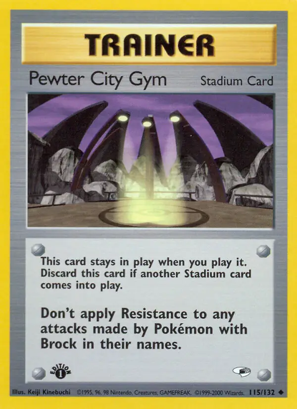 Pewter City Gym Gym Heroes 115/132 Uncommon