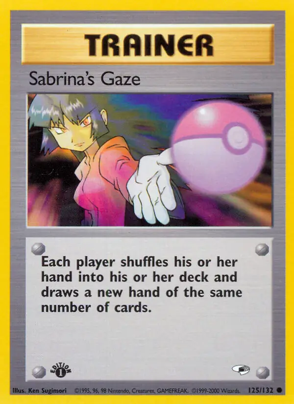 Sabrina's Gaze Gym Heroes 125/132 Common