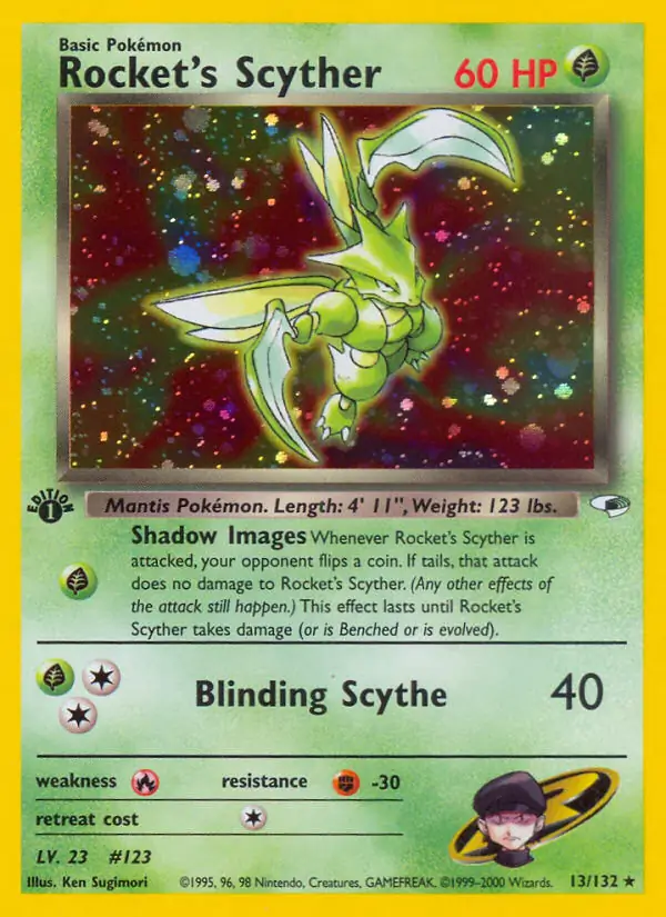 Rocket's Scyther Gym Heroes 13/132 Rare Holo
