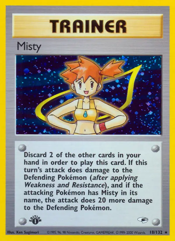 Misty Gym Heroes 18/132 Rare Holo
