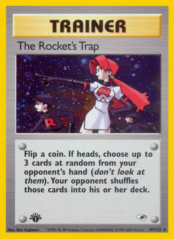 The Rocket's Trap Gym Heroes 19/132 Rare Holo