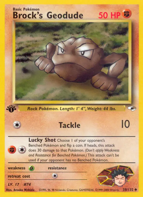 Brock's Geodude Gym Heroes 38/132 Uncommon