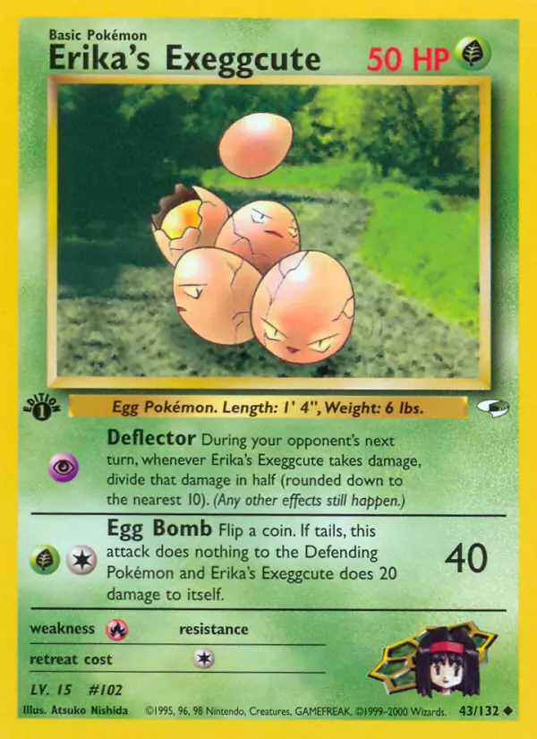 Erika's Exeggcute Gym Heroes 43/132 Uncommon