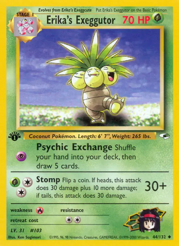 Erika's Exeggutor Gym Heroes 44/132 Uncommon