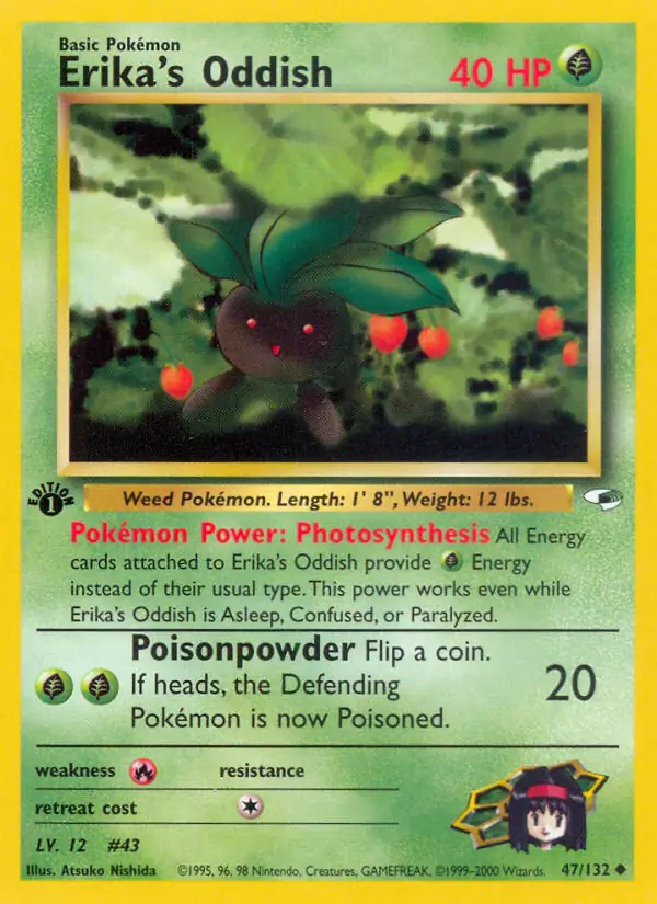 Erika's Oddish Gym Heroes 47/132 Uncommon